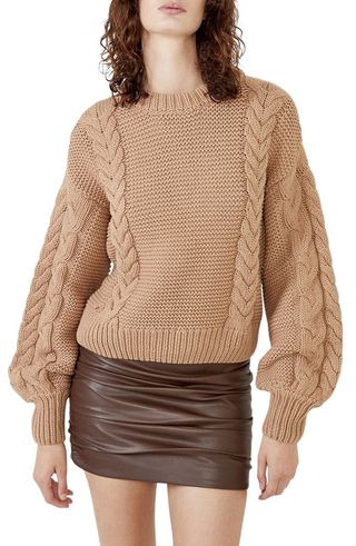 Bardot + Chloe Cable Knit Sweater