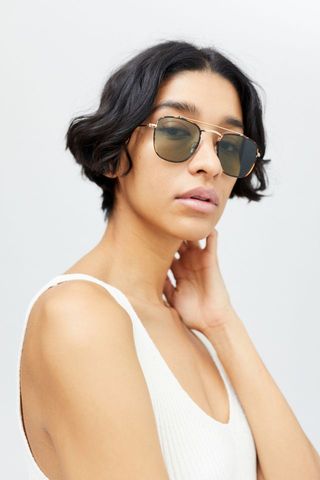 Urban Outfitters + Harper Metal Aviator Sunglasses