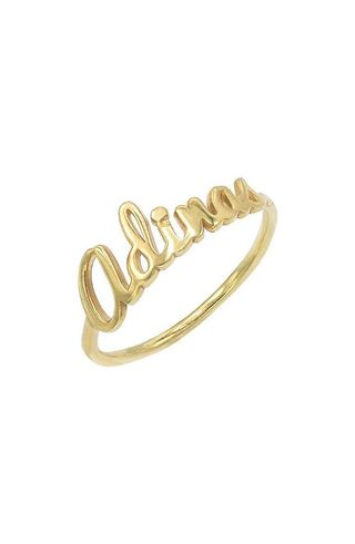 Adina's Jewels + Personalized Script Name Ring