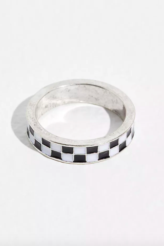 Free People + Checker Band Ring
