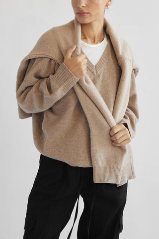 Almina Concept + Wool V Neck Sweater