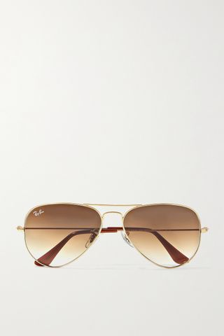 Ray-Ban + Aviator Gold-Tone Sunglasses