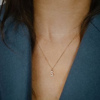 Otiumberg + Diamond Initial Pendant & Chain