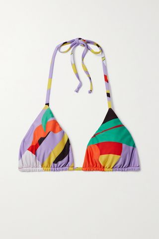 Mara Hoffman + + Net Sustain Rae Printed Recycled Bikini Top