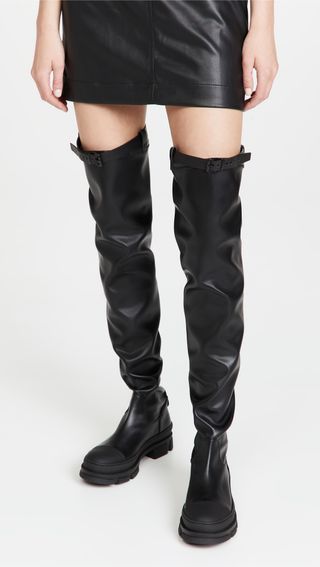 Philosophy di Lorenzo Serafini + Over-the-Knee Boots With Buckle