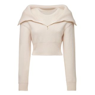 Jacquemus + La Maille Risoul Knit Wool Crop Sweater