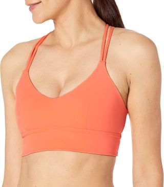 Style Dunes Women's Compression Sports Bra - Low Impact Bra - Non-Padded,  Wirefree & High Coverage - Adjustable Straps