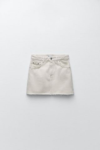 Zara + Denim Mini Skirt