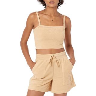 The Drop + Sage Cropped Towel Terry Tank Top