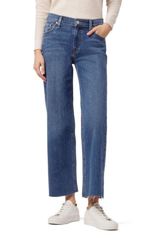 Hudson Jeans + Rosie High Waist Raw Hem Jeans