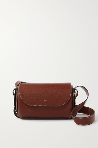Chloé + Darryl Mini Textured-Leather Shoulder Bag