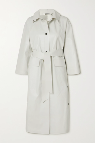 Kassl Editions + Belted Coated Cotton-Blend Trench Coat