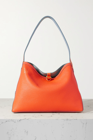 Altuzarra + Duo Mini Reversible Textured-Leather Shoulder Bag
