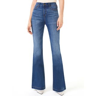 Scoop + High-Rise Flare Jeans
