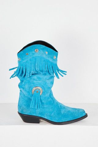 Urban Renewal + One-Of-A-Kind Blue Wrangler Cowboy Boots