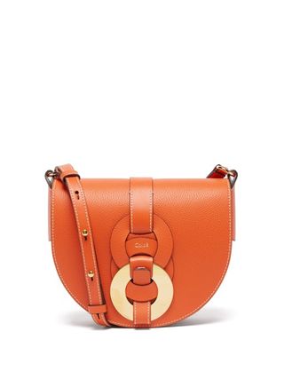 Chloé + Darryl Grained-Leather Cross-Body Bag