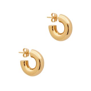 Missoma + Medium 18KT Gold-Plated Hoop Earrings