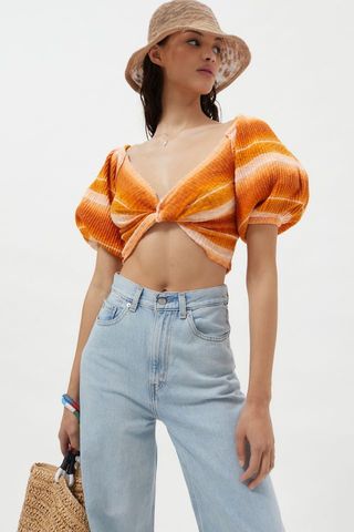 Urban Outfitters + Lena Twist-Front Top