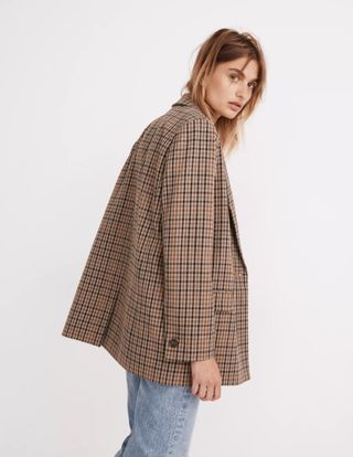 Madewell + Dorset Blazer in Coster Plaid