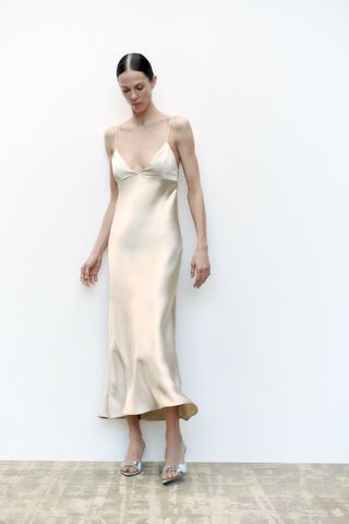 Zara + Lingerie Style Dress