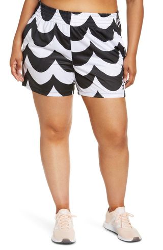 Adidas x Marimekko + Wave Print Primegreen Shorts