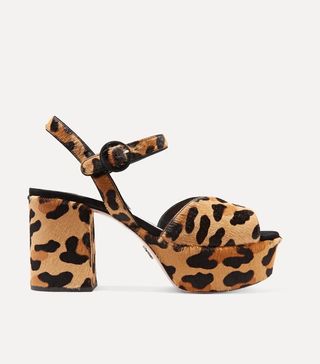 Prada + Leopard Print Sandals
