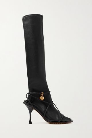 Bottega Veneta + Convertible Leather Knee Boots