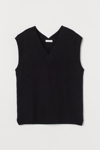H&M + Wide-Cut Sweater Vest