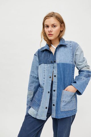 Urban Outfitters + Upcycled Pieced Denim Chore Jacket