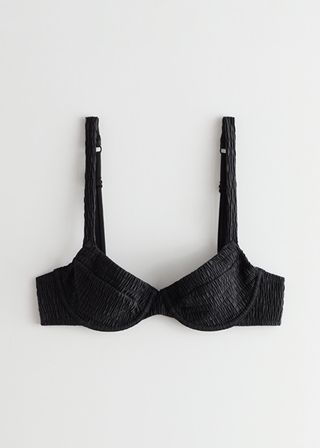 & Other Stories + Ruched Underwire Bikini Top