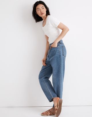 Madewell + Baggy Tapered Jeans