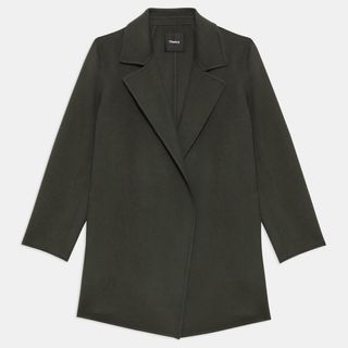Theory + Clairene Jacket in Double-Face Wool-Cashmere