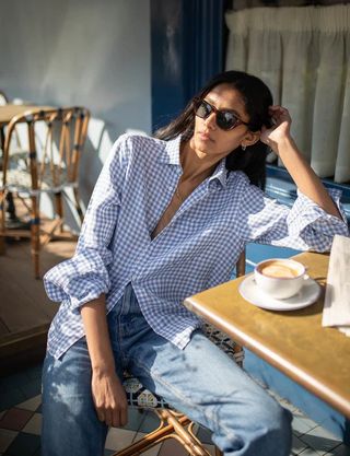With Nothing Underneath + The Classic: Linen, Blue Gingham