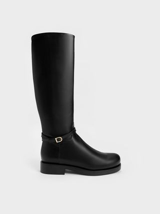 Charles & Keith + Belted Knee High Boots