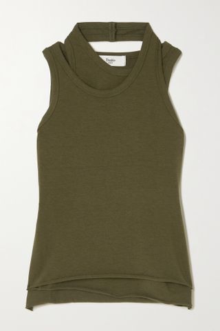 Frankie Shop + Layered Stretch-Cotton And Modal-Blend Tank