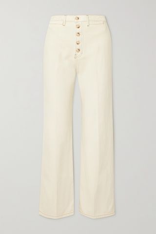 Reformation + Lexi Organic High-Rise Wide-Leg Jeans