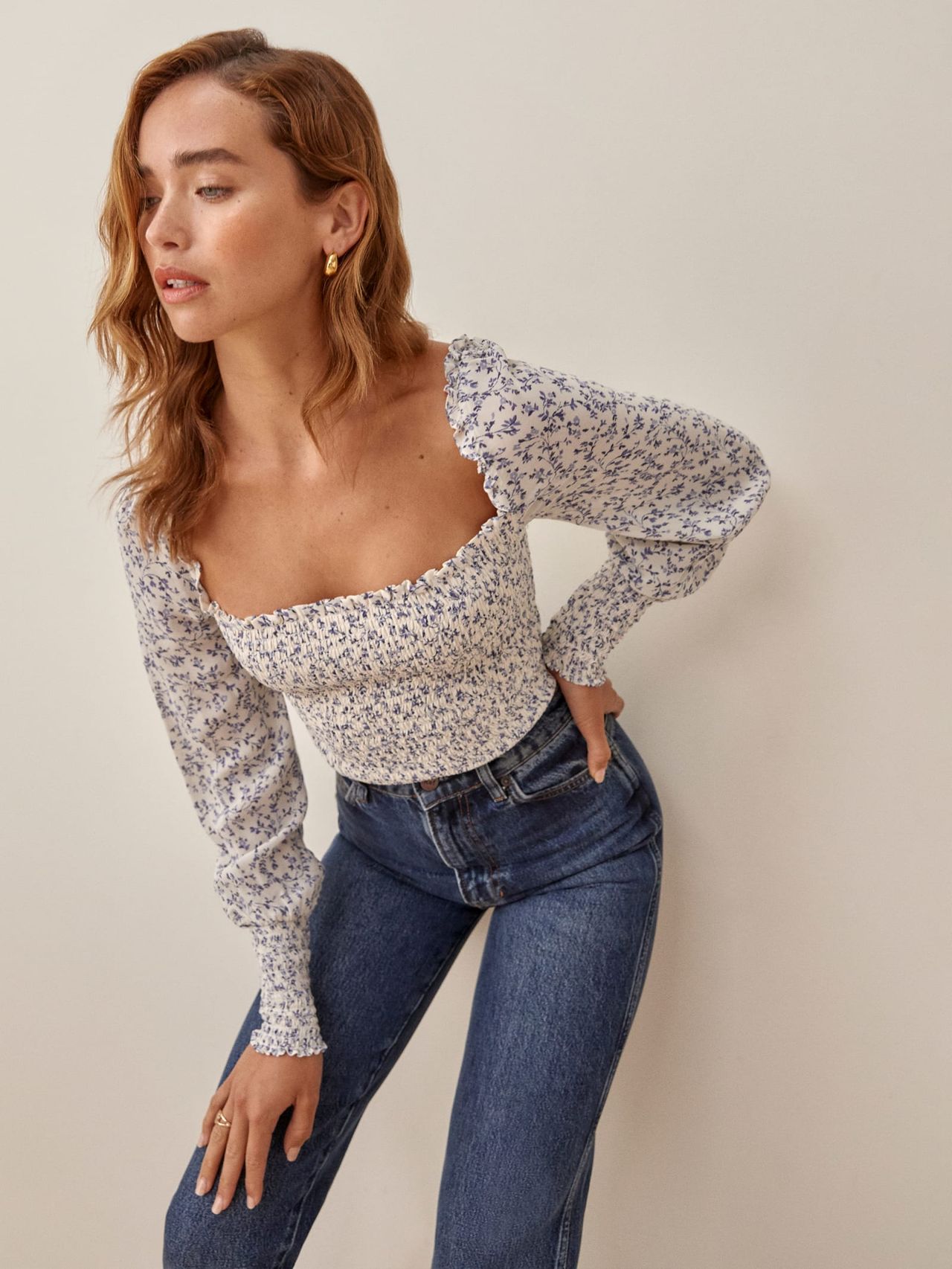shirred top main image 0