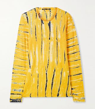 Proenza Schouler + Tie-Dyed Cotton-Jersey Top