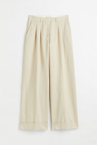 H&M + Wide Lyocell-Blend Trousers