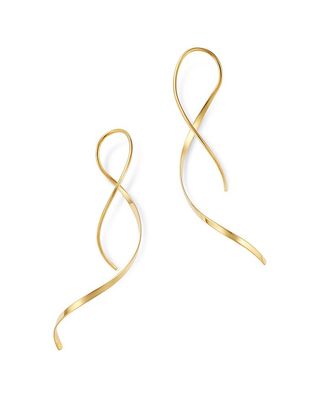 Moon & Meadow + Swirl Threader Earrings