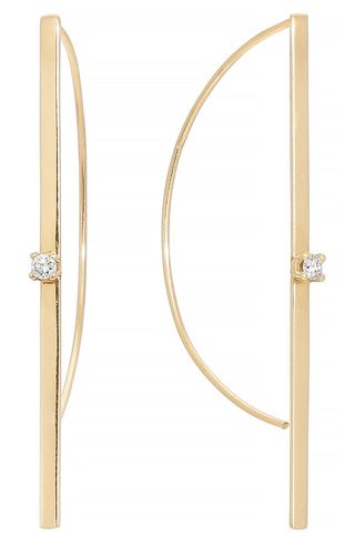 Lana Jewelry + Diamond Hoop Threader Earrings