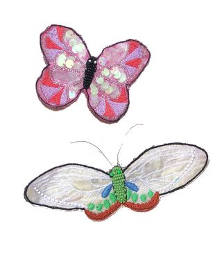 Abacaxi + Beaded Butterfly Hairpins