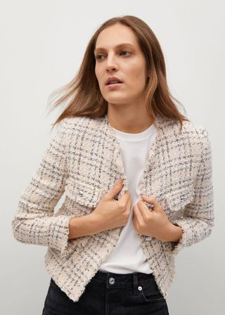 Mango + Pocket Tweed Jacket