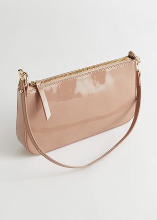 & Other Stories + Patent Leather Mini Shoulder Bag