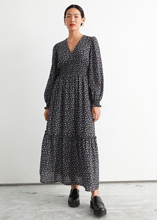 & Other Stories + Smocked Maxi Dress