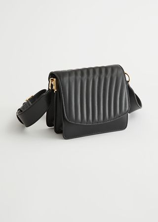 & Other Stories + Stripe Quilted Leather Bag