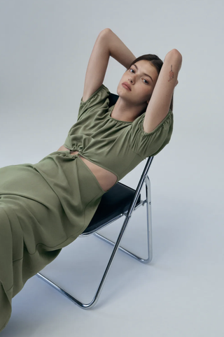 Zara + Cutout Midi Dress