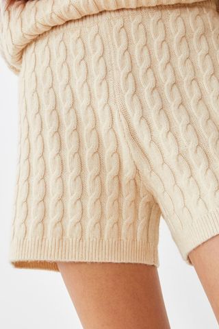 H&M + Cable-Knit Shorts