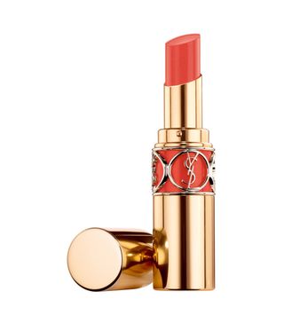 Yves Saint Laurent + Rouge Volupté Shine Oil-in-Stick Lipstick Balm in Corail Marrakech