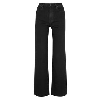 Slvrlake + Grace Black Wide-Leg Jeans